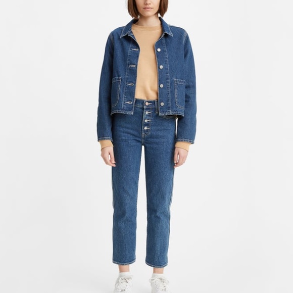 Levi's Premium WEDGIE FIT STRAIGHT UTILITY WOMEN'S JEANS - Picture 2 of 7